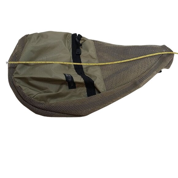 L.L. Bean Traveler Mesh Sling Bag Adjustable Strap Khaki Tan Day Pack NEW GIFT - Picture 7 of 8
